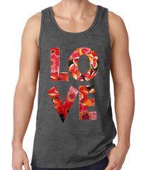 Love Floral Pattern Tank Top