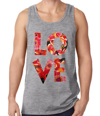 Love Floral Pattern Tank Top