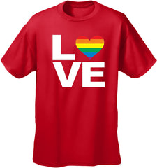 Love Rainbow Heart Men's T-Shirt