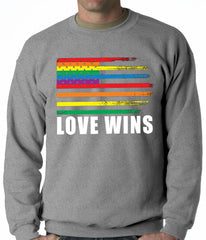 Love Wins - Gay Marriage Equality Adult Crewneck