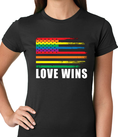 Love Wins - Gay Marriage Equality Ladies T-shirt