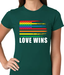 Love Wins - Gay Marriage Equality Ladies T-shirt