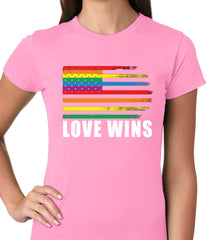 Love Wins - Gay Marriage Equality Ladies T-shirt