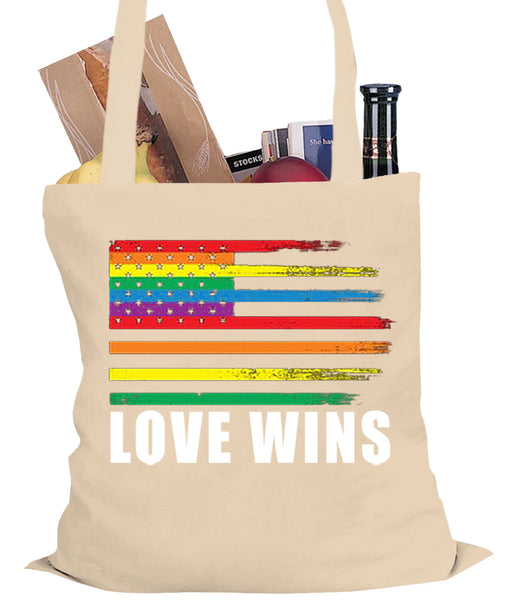 Love Wins - Gay Marriage Equality Tote Bag –