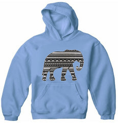 Lucky Aztec Elephant Adult Hoodie