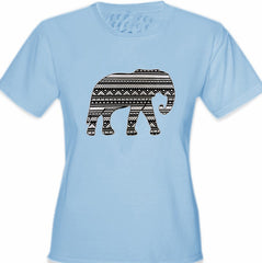 Lucky Aztec Elephant Girl's T-Shirt