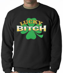 Lucky B*tch Irish Shamrock Crewneck