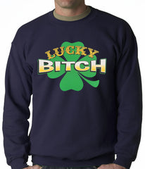 Lucky B*tch Irish Shamrock Crewneck