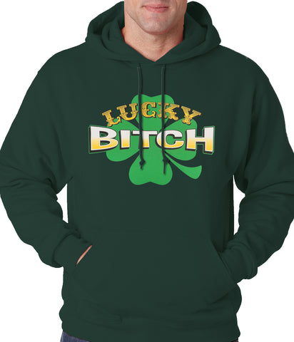 Lucky B*tch Irish Shamrock Hoodie