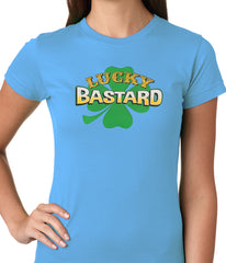 Lucky Bastard Irish Shamrock Girls T-shirt