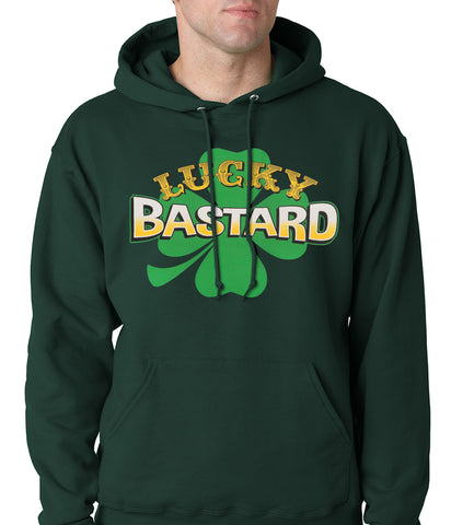 Lucky Bastard Irish Shamrock Hoodie