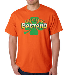 Lucky Bastard Irish Shamrock Mens T-shirt