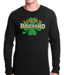 Lucky Bastard Irish Shamrock Thermal Shirt