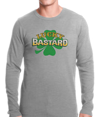 Lucky Bastard Irish Shamrock Thermal Shirt