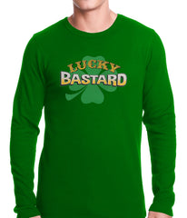 Lucky Bastard Irish Shamrock Thermal Shirt