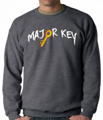 Major Key To Succes Emoji Key Adult Crewneck