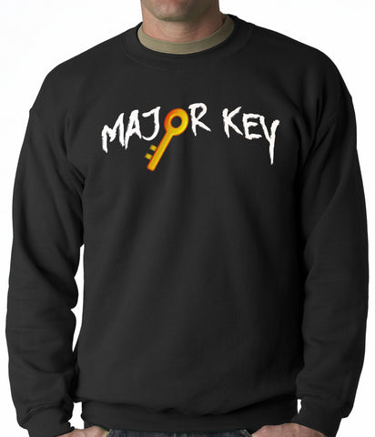 Major Key To Succes Emoji Key Adult Crewneck