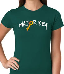 Major Key To Succes Emoji Key Ladies T-shirt
