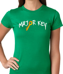 Major Key To Succes Emoji Key Ladies T-shirt