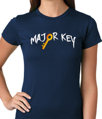 Major Key To Succes Emoji Key Ladies T-shirt