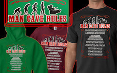 Man Cave Rules Men's T-Shirt