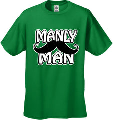 Manly Man Mustache Men's T-Shirt