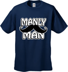 Manly Man Mustache Men's T-Shirt
