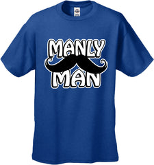 Manly Man Mustache Men's T-Shirt