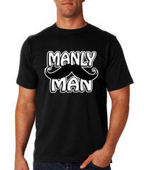 Manly Man Mustache Men's T-Shirt