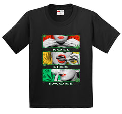 Marijuana Girl Roll Lick Smoke Men's T-Shirt