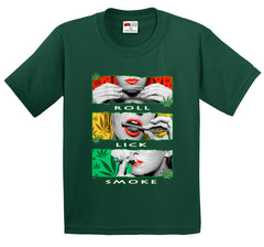 Marijuana Girl Roll Lick Smoke Men's T-Shirt