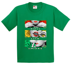 Marijuana Girl Roll Lick Smoke Men's T-Shirt