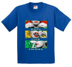 Marijuana Girl Roll Lick Smoke Men's T-Shirt