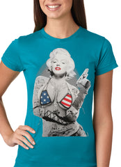 Marilyn Flag Bikini Girls T-shirt