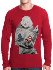 Marilyn Flag Bikini Thermal Shirt