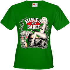 Marilyn Monroe Bikes and Babes Girl's T-Shirt