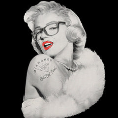 Marilyn Monroe Diamonds Girl's Best Friend Adult Hoodie
