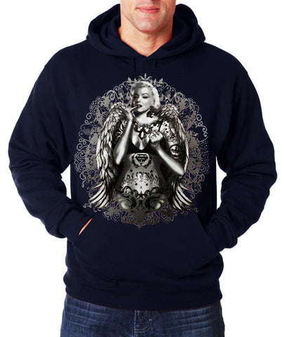 Marilyn Monroe Hollywood Tattoo Adult Hoodie