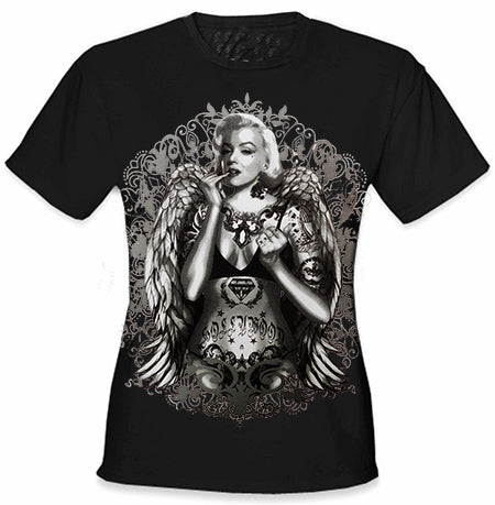 Marilyn Monroe Hollywood Tattoo Girl's T-Shirt