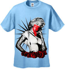 Marilyn Monroe Red Roses Men's T-Shirt