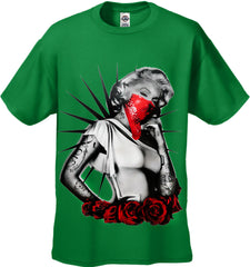 Marilyn Monroe Red Roses Men's T-Shirt
