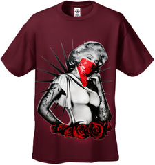 Marilyn Monroe Red Roses Men's T-Shirt