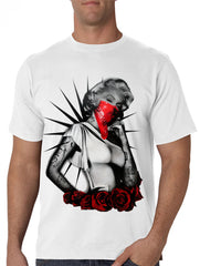 Marilyn Monroe Red Roses Men's T-Shirt