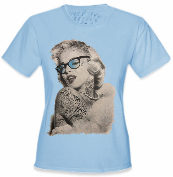 Marilyn Monroe Retro Tattoo Girl's T-Shirt –