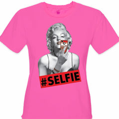 Marilyn Monroe #SELFIE Girl's T-Shirt