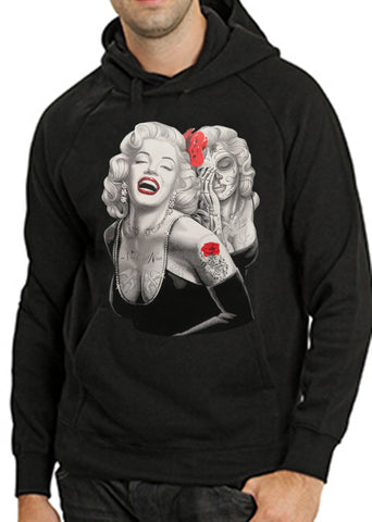 Marilyn Monroe Smile Now Cry Later Adult Hoodie