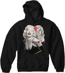 Marilyn Monroe Smile Now Cry Later Adult Hoodie