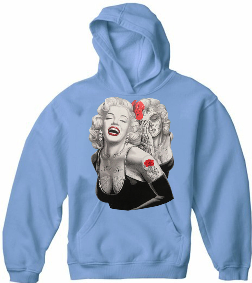 Marilyn Monroe Smile Now Cry Later Adult Hoodie