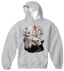 Marilyn Monroe Smile Now Cry Later Adult Hoodie