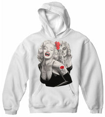 Marilyn Monroe Smile Now Cry Later Adult Hoodie